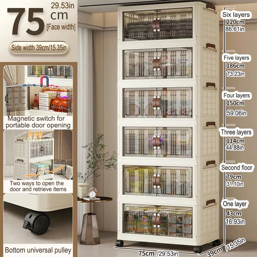 Portable Folding Wardrobe Storage Unit