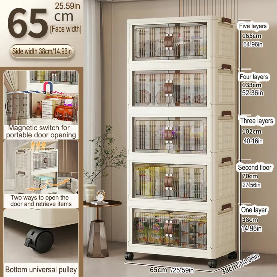 Portable Folding Wardrobe Storage Unit