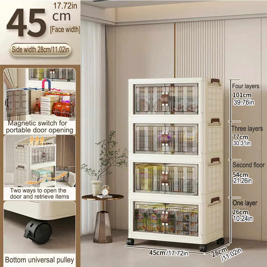 Portable Folding Wardrobe Storage Unit