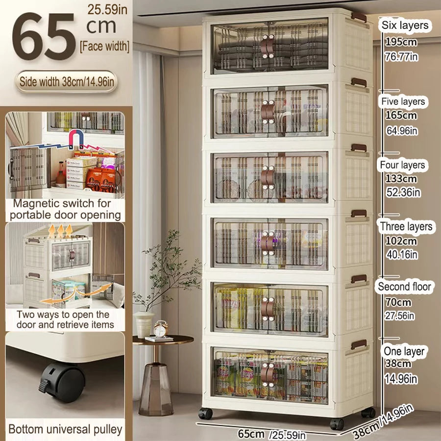 Portable Folding Wardrobe Storage Unit